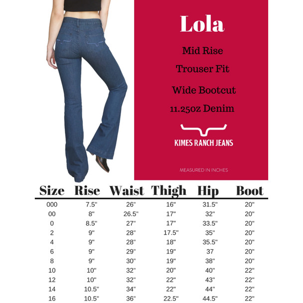 product variation KIMES RANCH Womens Lola Soho Fade Blue Jeans (KIMR-LOLASOH-BLU) image