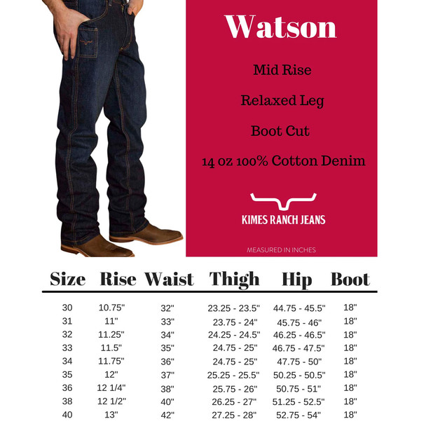 product variation KIMES RANCH Men's Watson Blue Jeans (WATSON-BLU) image