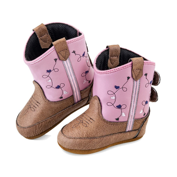 product variation OLD WEST Kids Unisex Poppets Infant/Toddler Pink Boot (10101) image