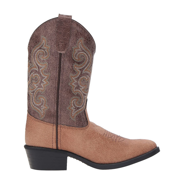product variation OLD WEST Unisex-Child J Toe Vintage Toddler/Little Kid Tan Boot (VJ9111) image