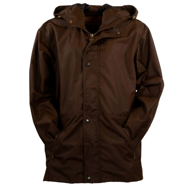 product variation OUTBACK TRADING Unisex Oilskin Packable Waterproof Durable Western Bronze Poncho (2407-BNZ) image