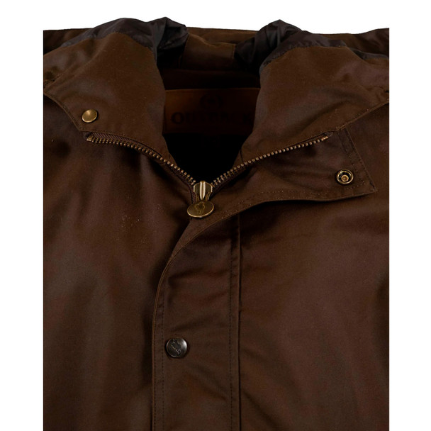 product variation OUTBACK TRADING Unisex Oilskin Packable Waterproof Durable Western Bronze Poncho (2407-BNZ) image