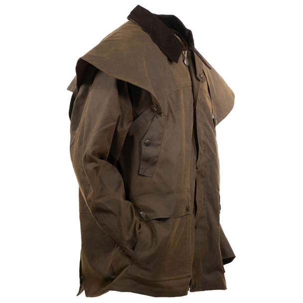 product variation OUTBACK TRADING Men's Oilskin Countryman Bronze Waterproof Western Outdoor Jacket (29828-BNZ) image
