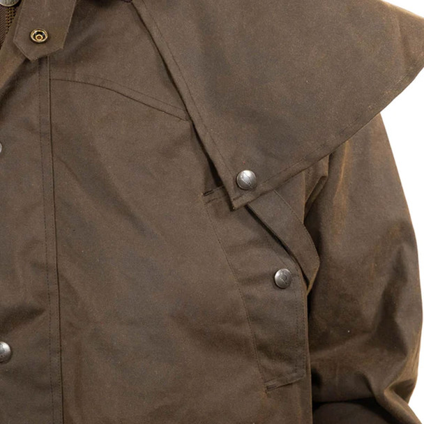product variation OUTBACK TRADING Men's Oilskin Countryman Bronze Waterproof Western Outdoor Jacket (29828-BNZ) image