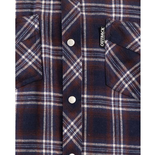 product variation OUTBACK TRADING Men's Parker Western Uv Protective Cotton Performance Shirt (42728-MAR) image