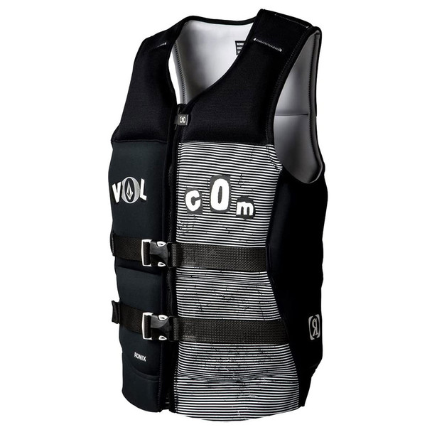 product variation RONIX Men's Volcom Capella 3.0 Black/White Clippings CGA Life Vest image