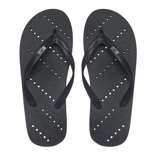 product variation SHOWAFLOPS Mens Diagonal Stripe Black Flip-Flops (659) image