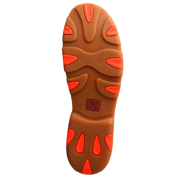 product variation TWISTED X Men's Work Chukka Steel Toe Bomber/Neon Orange Driving Moc (MDMST04) image