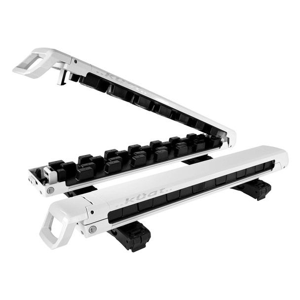 product variation Kuat Grip Sliding Rooftop Ski and Snowboard Carrier Rack GRR Series 4 Skis | Pearl/Silver image