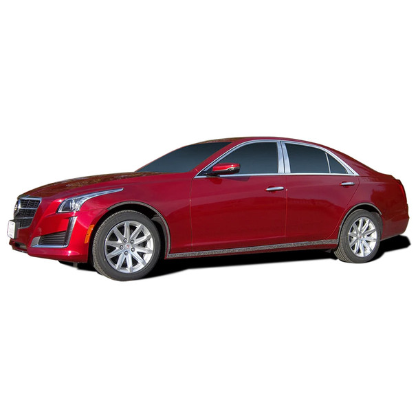 product variation QAA 6-Piece Stainless Steel Pillar Post Trim Long Version fits Cadillac CTS 2014-2019 (PP54445) image