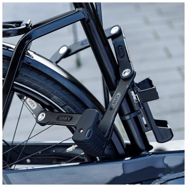 ABUS Bordo XPlus Alarm 6000KA/90 BK Folding Lock 61500