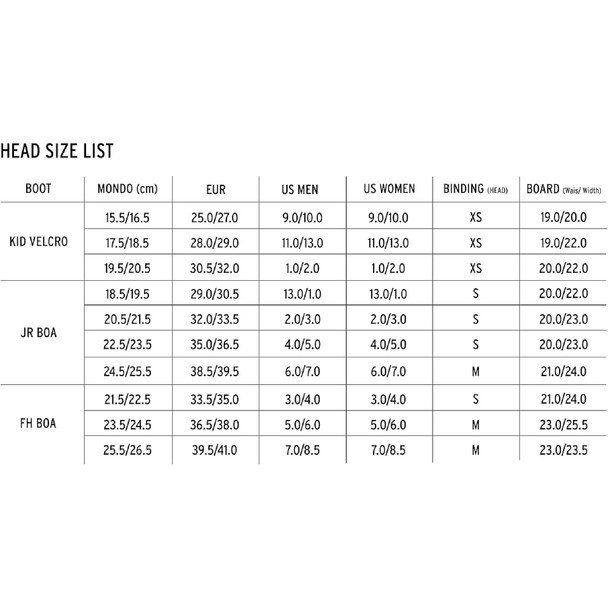 product variation HEAD Junior's JR BOA Black Snowboard Boots (355313) image