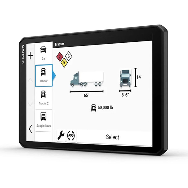 product variation GARMIN dezl OTR820 8in GPS Truck Navigator (010-02925-00) image