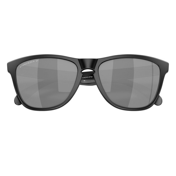 product variation OAKLEY Frogskins Sunglasses Matte Black Frame and Prizm Black Polarized Lenses (OO9245-8754) image