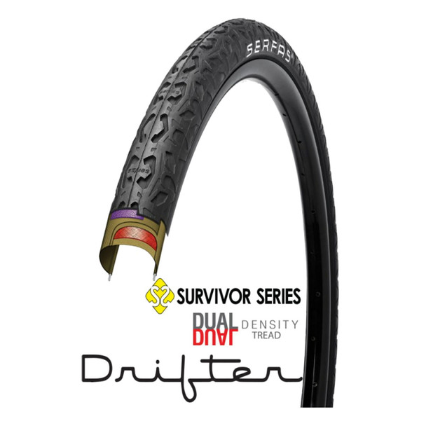 product variation SERFAS Drifter Survivor S 26x2.0 Tire (CTRB) image