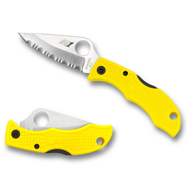 product variation SPYDERCO Ladybug 3 Salt 1.94in SpyderEdge Blade/FRN Yellow Folding Knife (LYLS3) image
