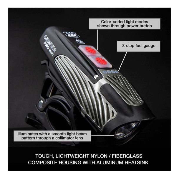product variation NITERIDER Lumina Pro 1300 Front Bike Light with NiteLink (6850) image