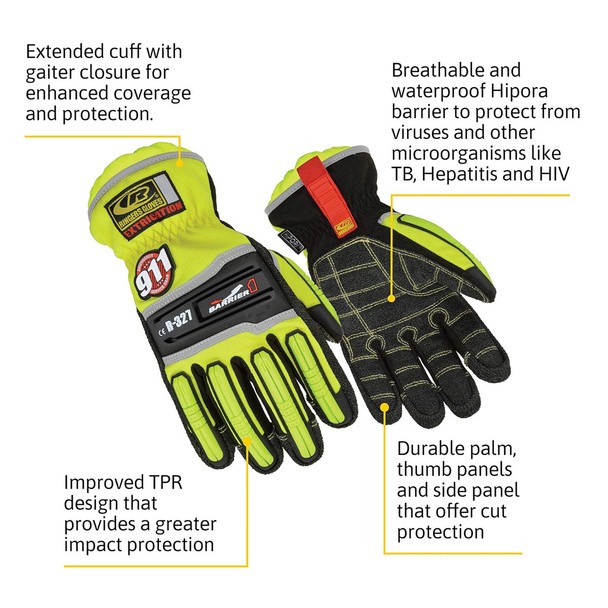 product variation RINGERS R-327 Extrication Barrier1 Gloves, S (327-08) image