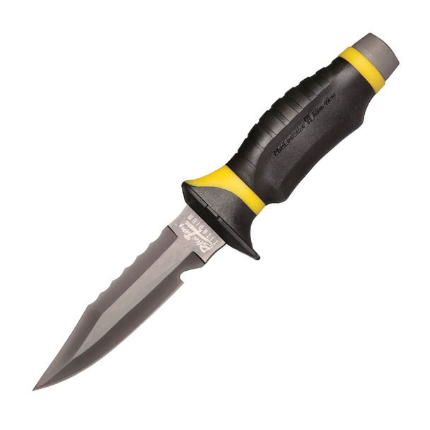 product variation UNDERWATER KINETICS Blue Tang Titanium Drop Point Yellow/Black Dive and Rescue Knife (530061) image