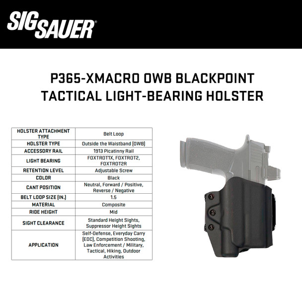 SIG SAUER P365 X-Macro Tactical Holster 8901264