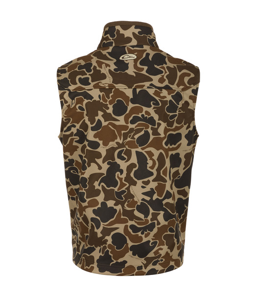 product variation DRAKE Men's Windproof Softshell Old School Camo Vest (DS7523-016) image