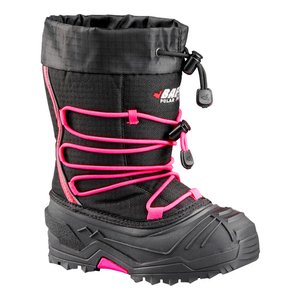 product variation Baffin Young Snogoose black and berry pink kids tall winter boot image