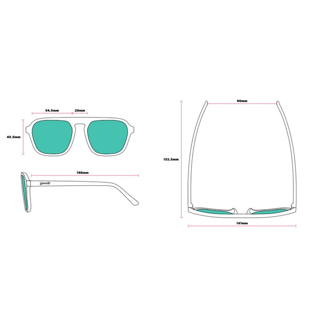product variation GOODR Impromptu Disco Nap Sunglasses (G00435-RTG-OGO2-GR) image