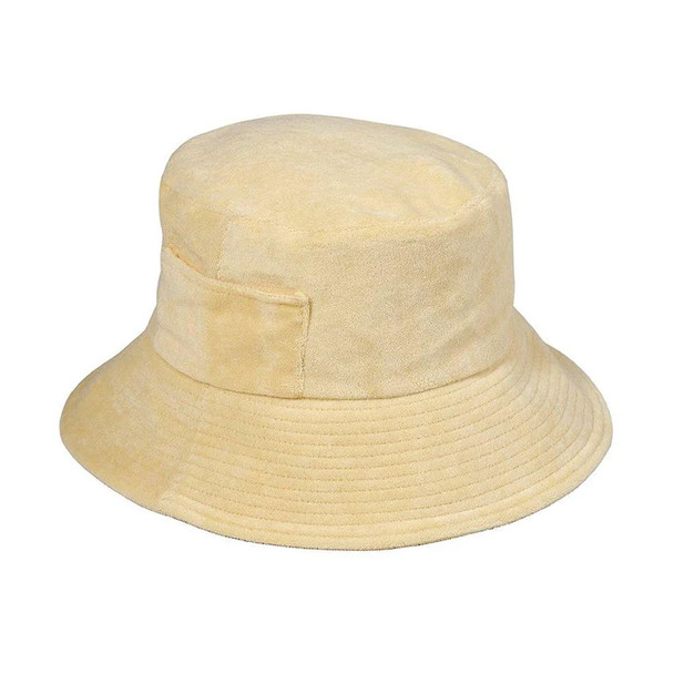 product variation LACK OF COLOR Wave Bucket Yellow Terry Hat, Size: S/M (YELLTERBUCK-YLW-SM) image