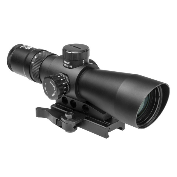 product variation NCSTAR Mark III Tactical Gen2 3-9x42 Mil-Dot Green/Blue IR Black Scope (STM3942GV2) image