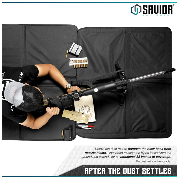 product variation SAVIOR EQUIPMENT Tri-Fold Padded Obsidian Black Shooting Mat (SM-FOLD-BK) image