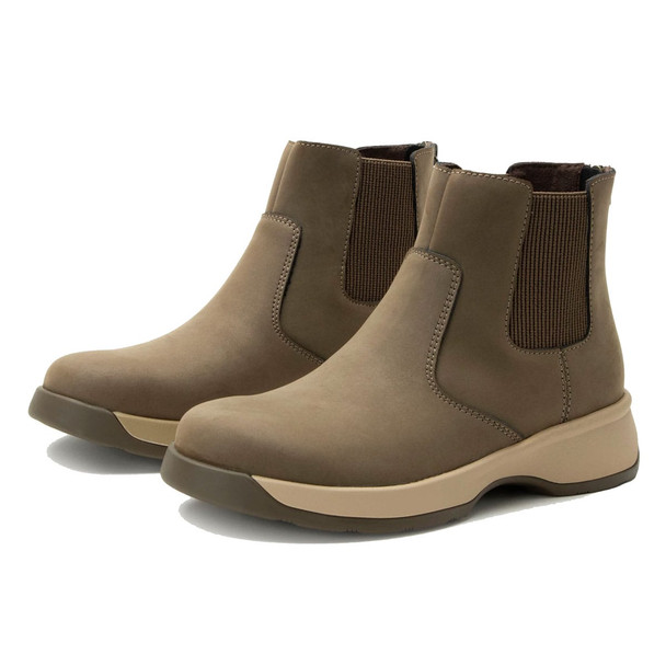 product variation Alegria Frankie womens wide leather Chelsea boot in Driftwood image