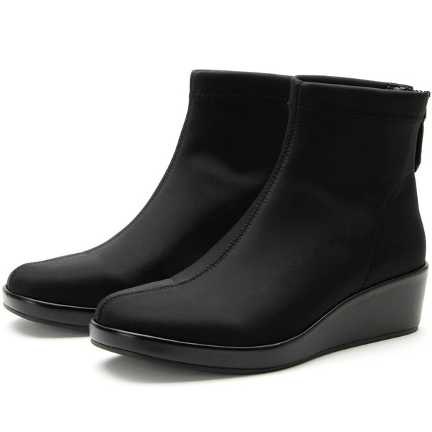 product variation Alegria Harmoni womens wide stretch wedge bootie in Black image