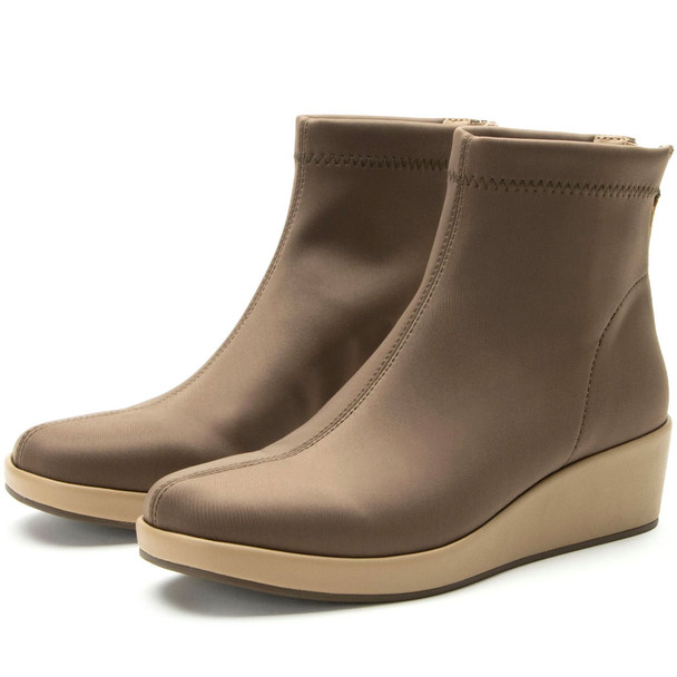 product variation Alegria Harmoni womens wide stretch wedge bootie in Camel image