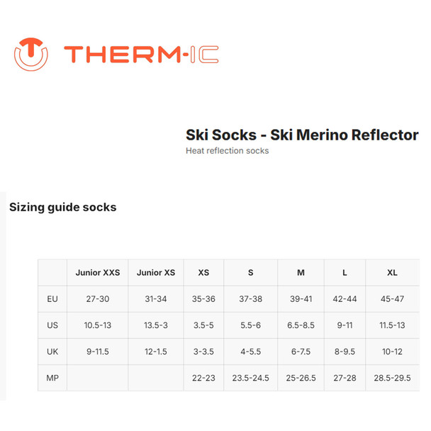 product variation THERM-IC Unisex Merino Reflector Ski Socks (SOCK-MERINO-REFL-UNI) image