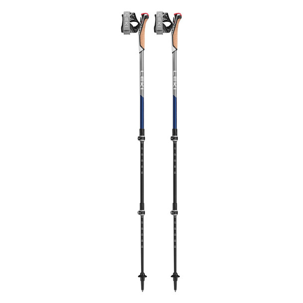 product variation LEKI Traveller Carbon Blue/Anthracite/White Nordic Walking Poles (65326031) image