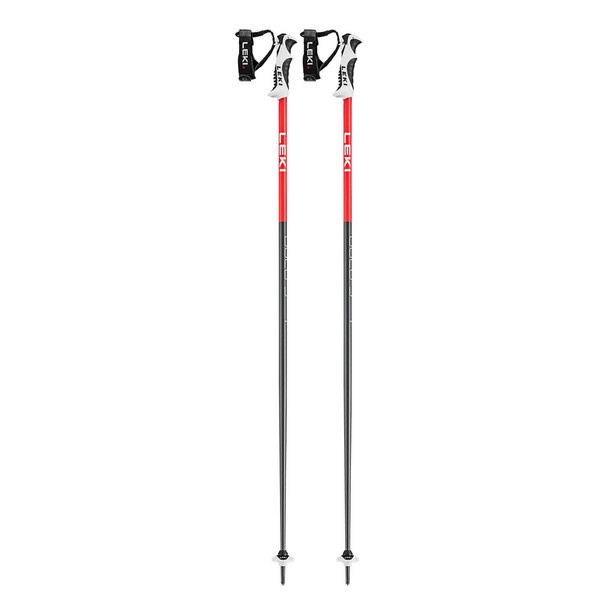 LEKI Bold S Anthracite Red White Ski Poles 65366431