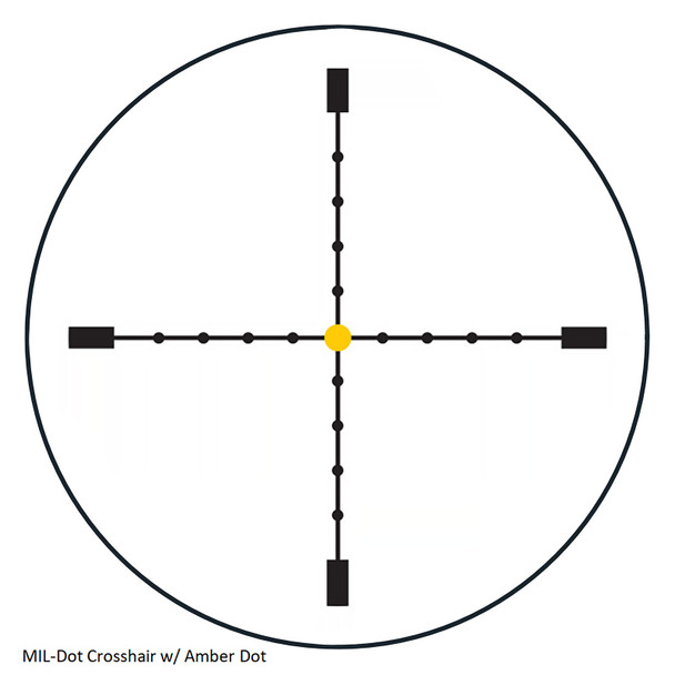 product variation MIL-Dot Crosshair w/ Amber Dot Reticle image