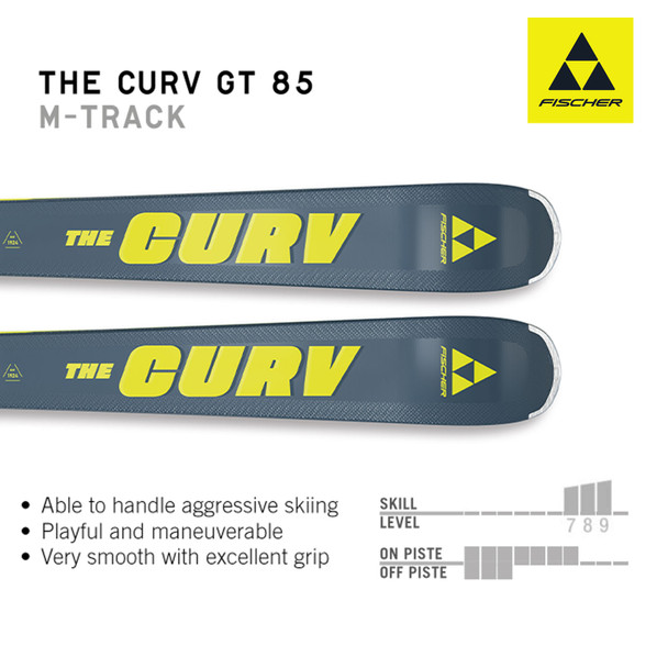 product variation FISCHER The Curv GT 85 Alpine Skis With RSW 12 GW Powerrail Brake 85[F] Bindings Set (P09124+T30623) image