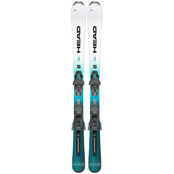 product variation HEAD Junior's Supershape Team Easy JRS White/Blue Skis with JRS 7.5 GW CA Brake 78[H] Bindings (314504+100922) image