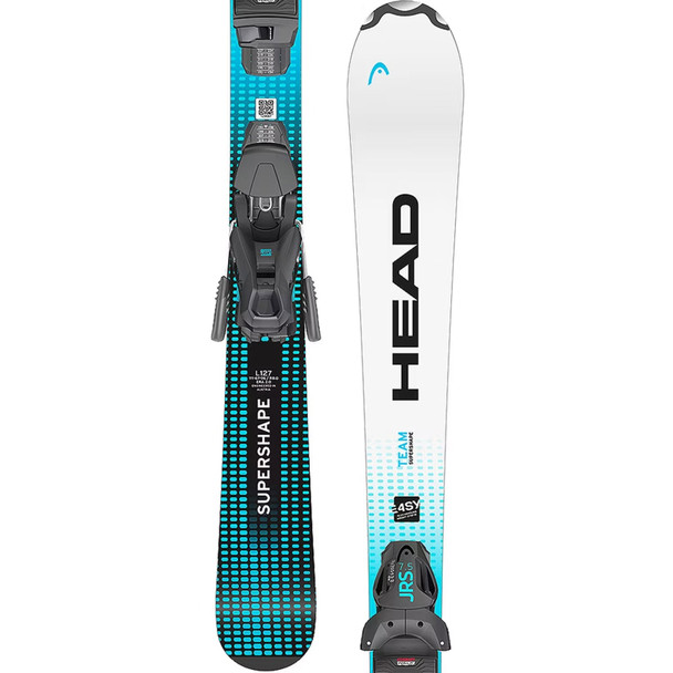 product variation HEAD Junior's Supershape Team Easy JRS White/Blue Skis with JRS 7.5 GW CA Brake 78[H] Bindings (314504+100922) image