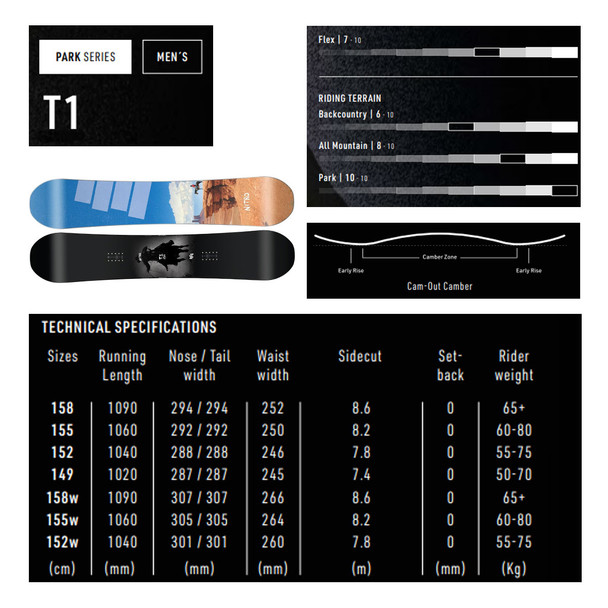 product variation NITRO 2025 Men's T1 Snowboard (N833124-001) image