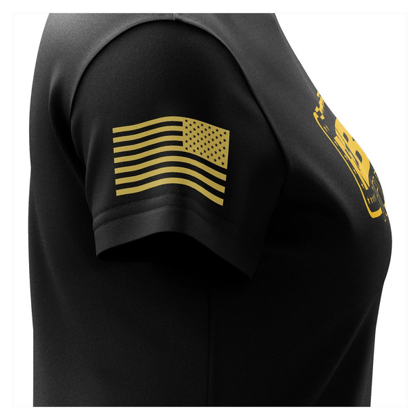 product variation WE THE PEOPLE HOLSTERS Women's Rebel Scum Black Short Sleeve Shirt (CREWF-K_0312-D-FL) image