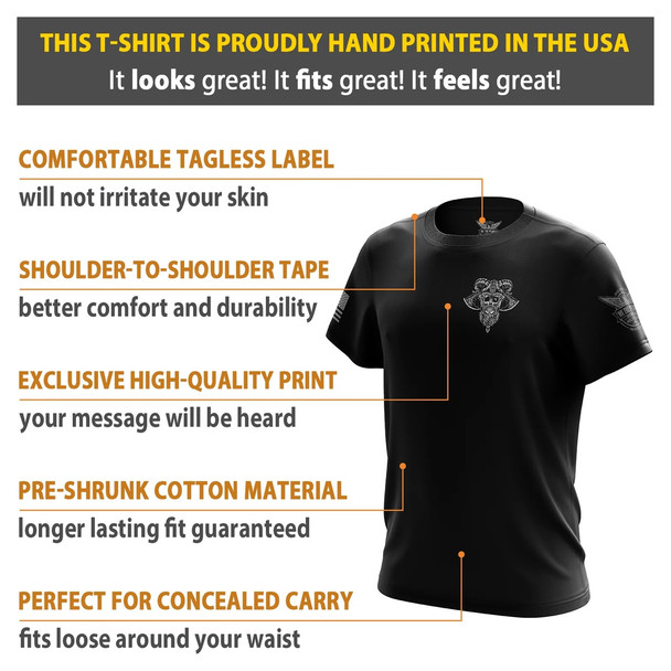 product variation WE THE PEOPLE HOLSTERS See You In Valhalla Black Short Sleeve Shirt (CREWX-K_0307-A-FL) image