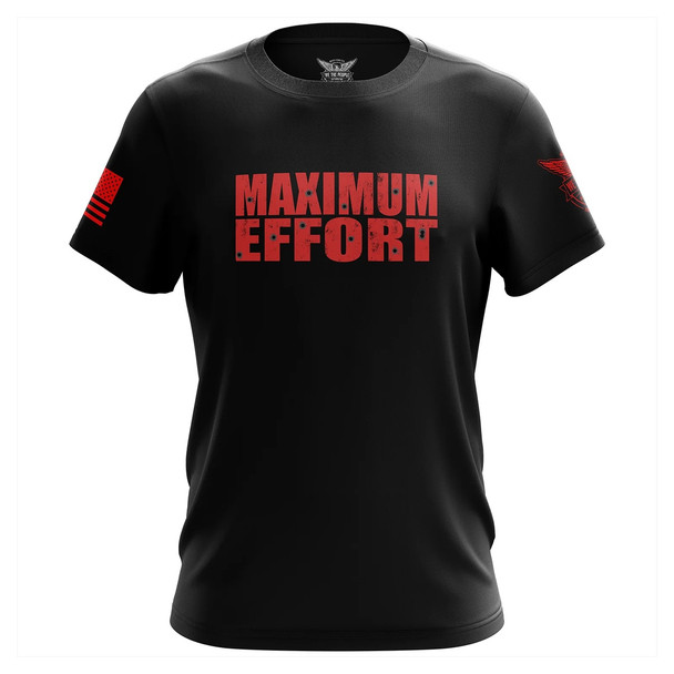 product variation WE THE PEOPLE HOLSTERS Maximum Effort Black Short Sleeve Shirt (CREWX-K_0336-R-FL) image