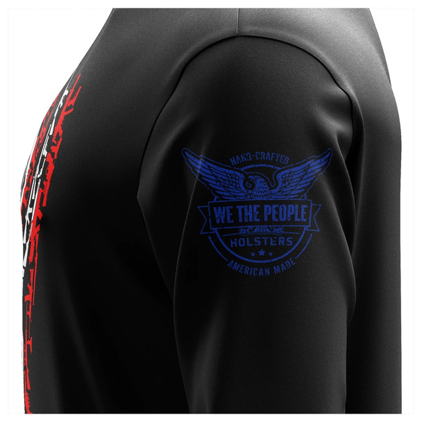product variation WE THE PEOPLE HOLSTERS American Flag In Guns 2.0 Black Long Sleeve Shirt (LONGX-K_0147-B-FL) image