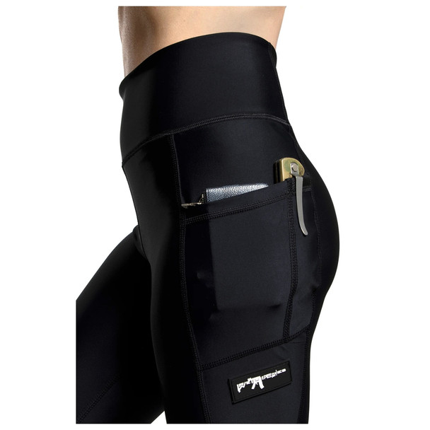 product variation WE THE PEOPLE HOLSTERS Defender High Waist Black Tactical Leggings (DFNDR-K_FUL-FIT) image
