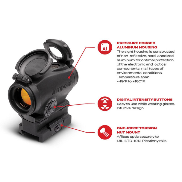 product variation AIMPOINT Duty RDS 2 MOA Red Dot Sight (200759) image