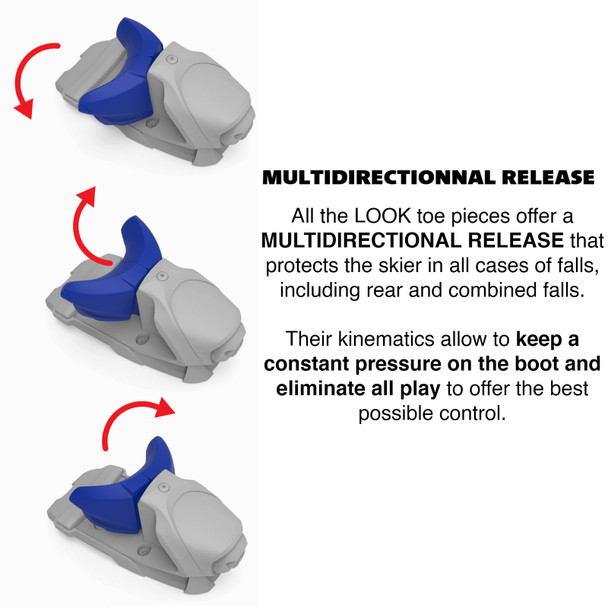 product variation LOOK Unisex NX 10 GW B73 Black Hot Red Ski Bindings (FCLAN03-0TU) image