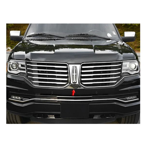 product variation QAA 1-Piece Stainless Steel Front Grille Accent Trim Fits Lincoln Navigator 2015-2017 (SG55655) image