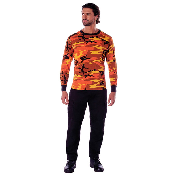 product variation ROTHCO 2XL Savage Orange Camo Long Sleeve T-Shirt (3137) image